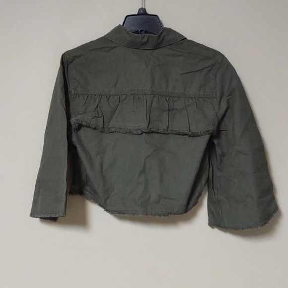 Jack by BB Dakota Ready For It Cotton Canvas Jacket Green Medium - Picture 9 of 10